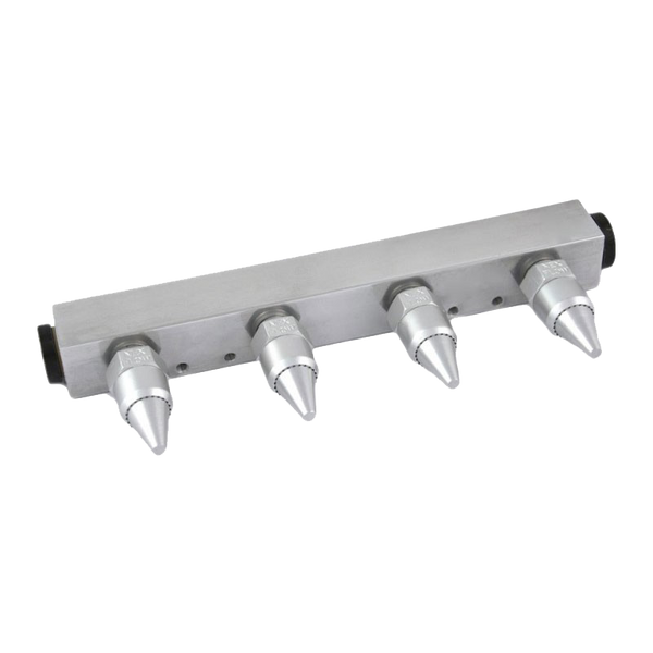 Four Outlet Manifold with Four Premounted Air Nozzles