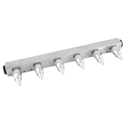 Six Outlet Manifold with Six Premounted Air Nozzles