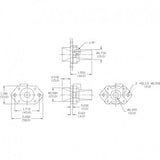 4" Standard Fixed Cast Zinc Air Amplifier AM75